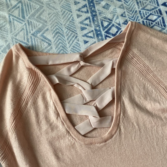 Twik for Simon’s Pink Lace Back Sweater - Picture 5 of 5